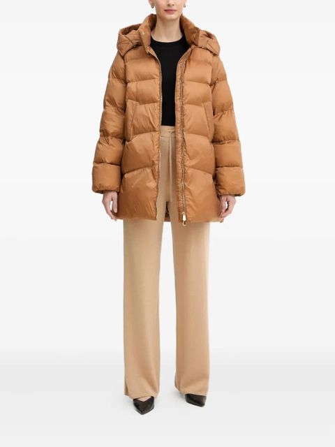 PINKO hooded quilted jacket - Orange