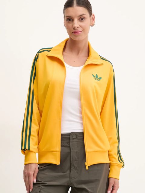 adidas Originals bluza Firebird damska kolor żółty z aplikacją JP2300 - zdjęcie produktu nr 1