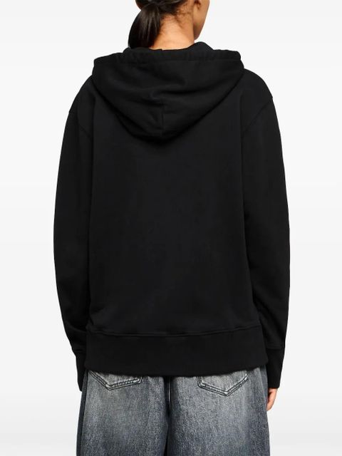 JW Anderson Classic logo-embroidered hoodie - Black