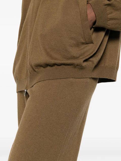 The Frankie Shop Olia ribbed kintted trousers - Brown