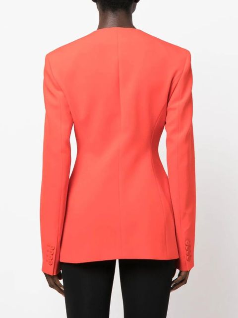 The Attico Thelma single-breasted blazer - Red - zdjęcie produktu nr 2