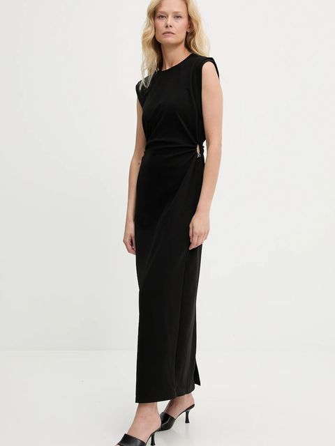 Answear.LAB sukienka kolor czarny maxi prosta - zdjęcie produktu nr 1