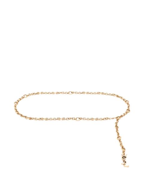 Saint Laurent logo-detail chain belt - Gold - zdjęcie produktu nr 1