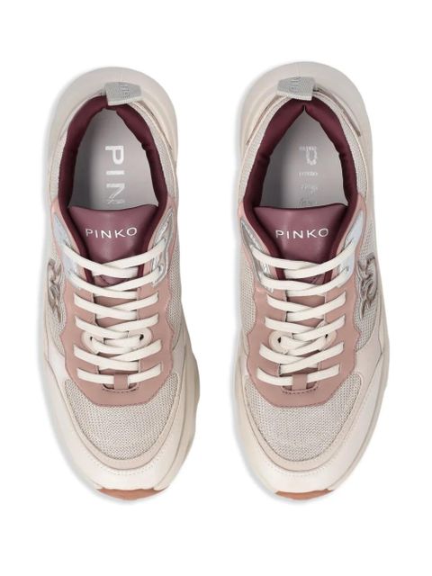PINKO logo appliqué sneakers - Neutrals
