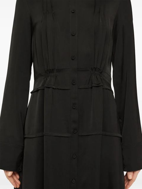 Jil Sander collarless midi dress - Black