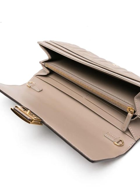 FENDI Baguette continental wallet-on-chain - Grey