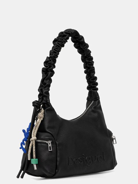 Desigual torebka HALF LOGO MONTVILLE B kolor czarny 25WAXP98 - zdjęcie produktu nr 2