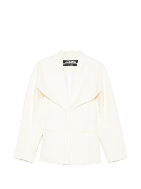 Jacquemus Le Paysan shawl-collar jacket - White - zdjęcie produktu nr 1