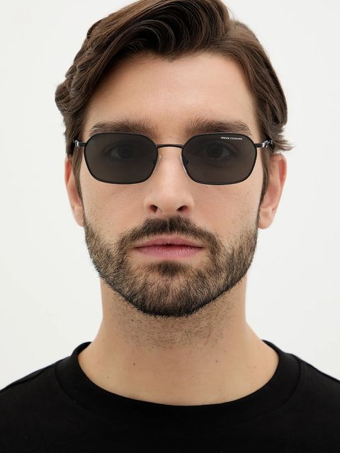 Armani Exchange okulary przeciwsłoneczne kolor czarny 0AX2056S