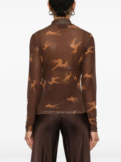 Vivienne Westwood deer-print T-shirt - Brown