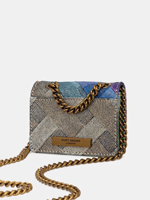 Kurt Geiger London torebka MICRO KENSINGTON kolor fioletowy 3523969669