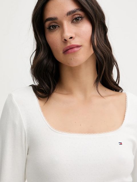 Tommy Hilfiger piżama damska kolor biały UW0UW06143