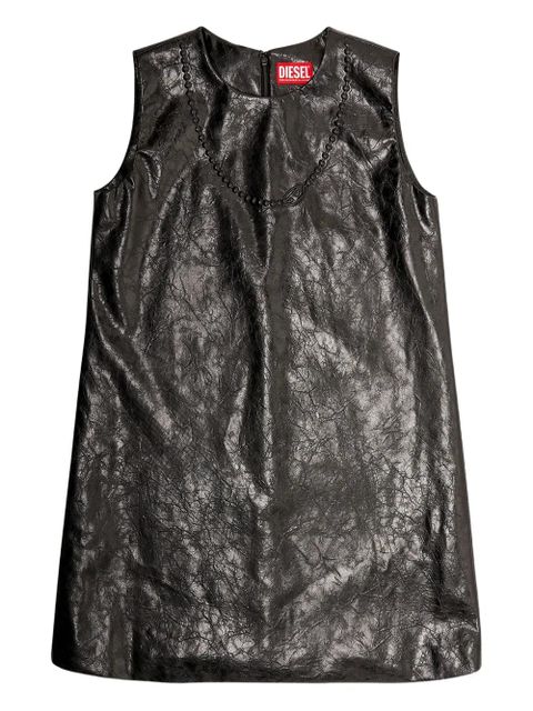 Diesel D-Ares logo-embossed mini dress - Black - zdjęcie produktu nr 1