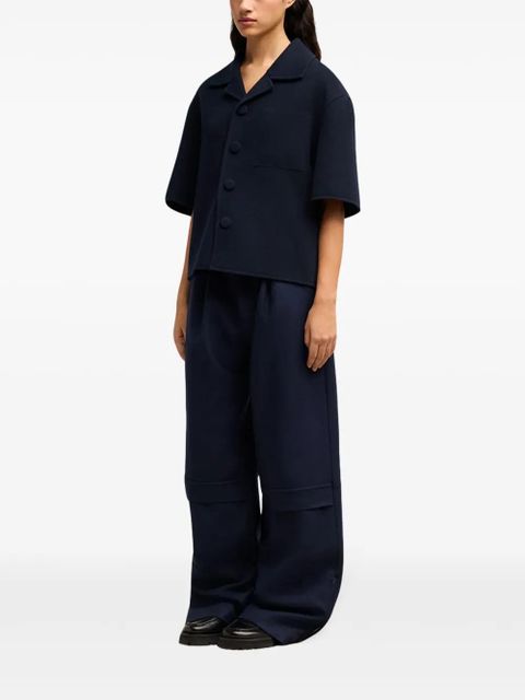 AMI Paris camp-collar jacket - Blue