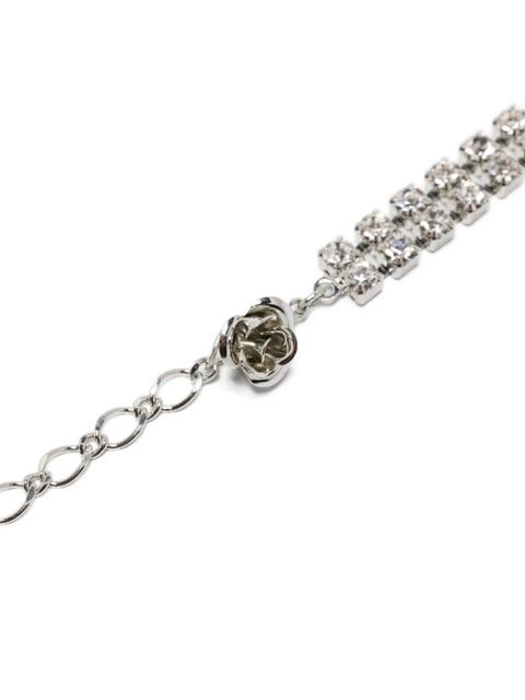Magda Butrym crystal-embellished double-chain necklace - Silver