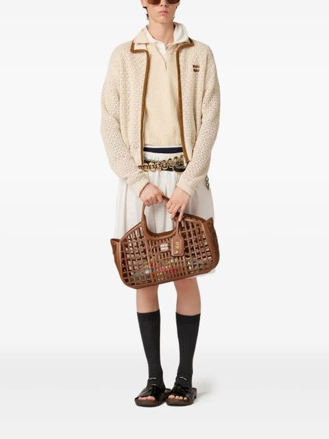 Miu Miu crochet workmanship cardigan - Neutrals - zdjęcie produktu nr 2