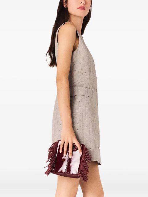 Maje rhinestone suit dress - Grey