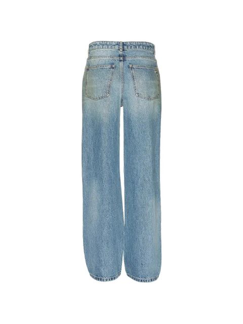 AREA Crystal Fray ripped jeans - Blue - zdjęcie produktu nr 2