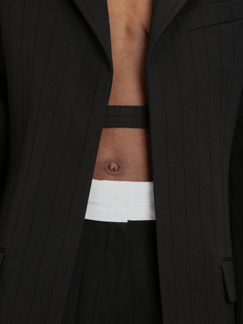 Victoria Beckham open-back single-breasted blazer - Black