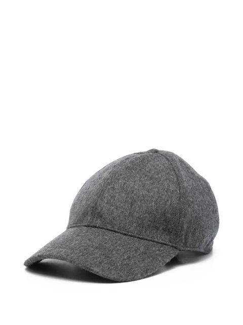 Prada embossed triangle-logo cap - Grey - zdjęcie produktu nr 1