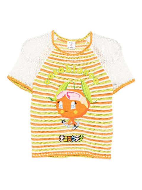 Casablanca rave-character top - Orange