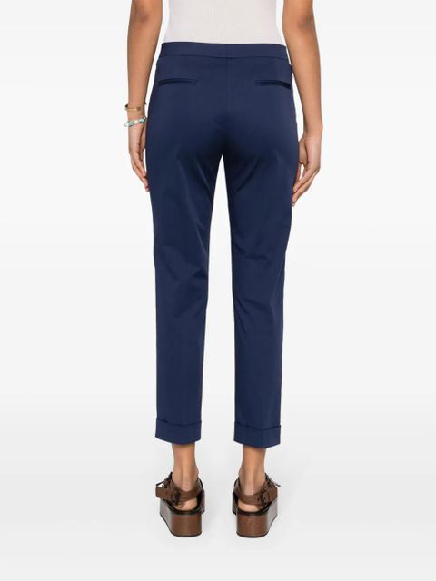 ETRO stretch-cotton cropped trousers - Blue