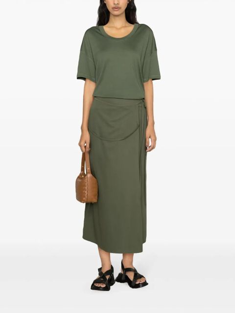 LEMAIRE tied wrap midi skirt - Green - zdjęcie produktu nr 2