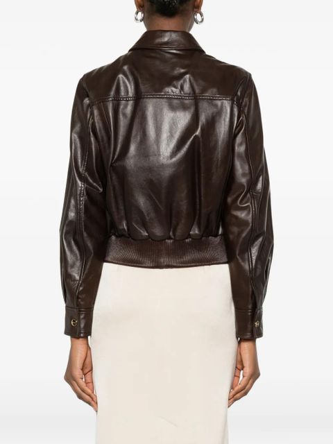 Max Mara Mstbiada buttoned chest-pocket jacket - Brown