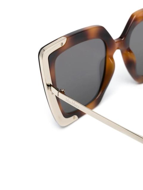 Max Mara Eyewear oversize-frame sunglasses - Brown