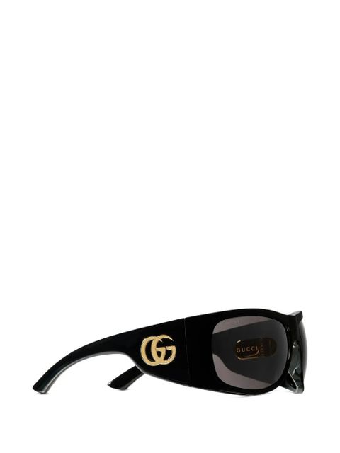 Gucci Eyewear logo-plaque sunglasses - Black - zdjęcie produktu nr 2