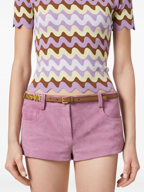 Versace logo-lettering belt - Brown - zdjęcie produktu nr 2