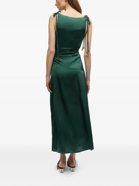 GANNI satin dress - Green