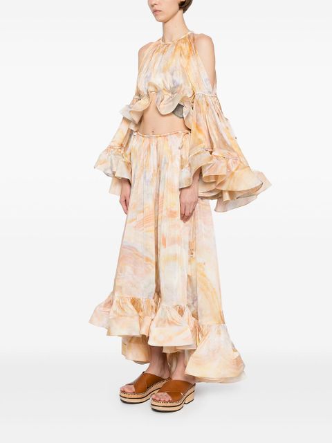 ZIMMERMANN balance flounce blouse - Yellow