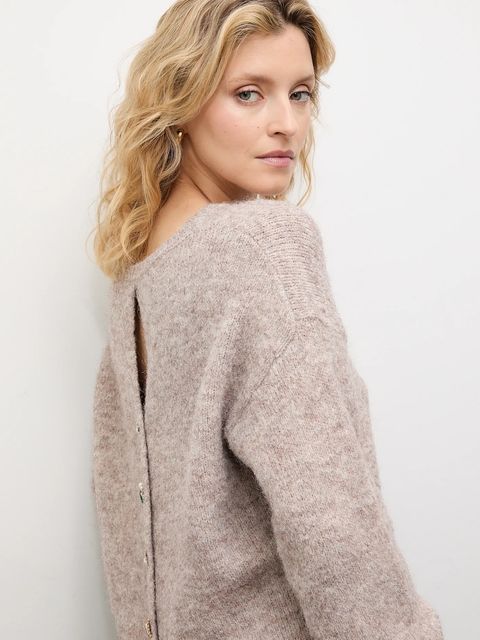 Answear.LAB sweter z wełną damski kolor beżowy