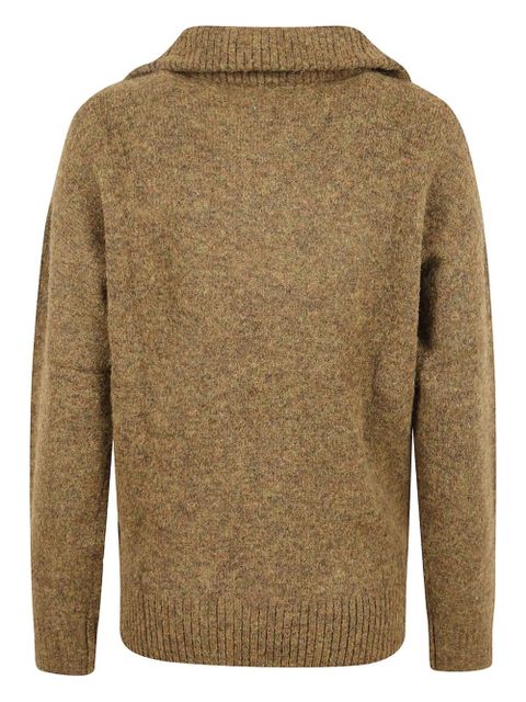 ISABEL MARANT laced collared sweater - Brown - zdjęcie produktu nr 2