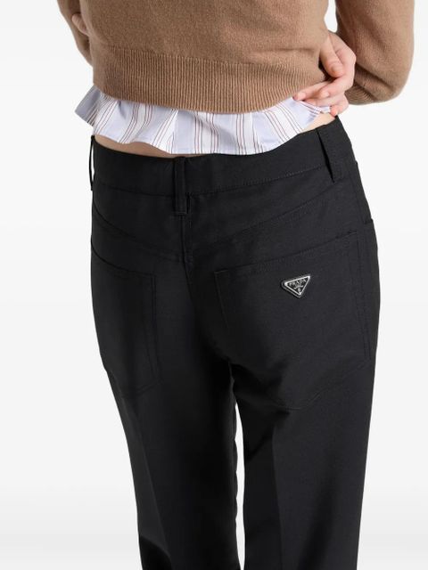 Prada five-pockets wool trousers - Black