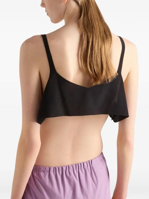 Prada crepe de chine top - Black