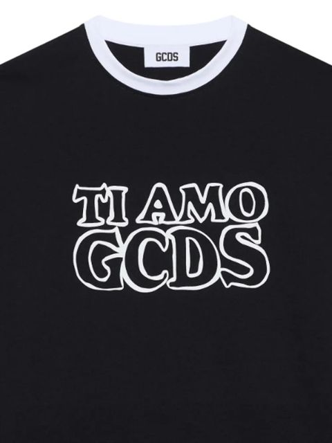 GCDS logo-print T-shirt - Black - zdjęcie produktu nr 2