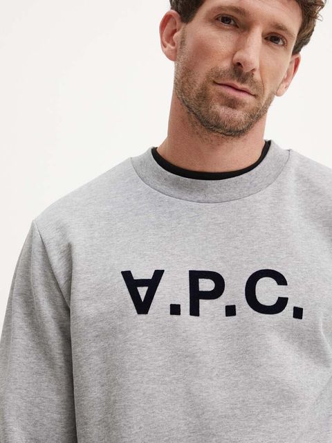 A.P.C. bluza bawełniana sweat standard grand vpc GOTS