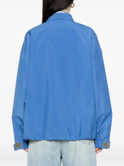 Miu Miu zip-up windbreaker - Blue