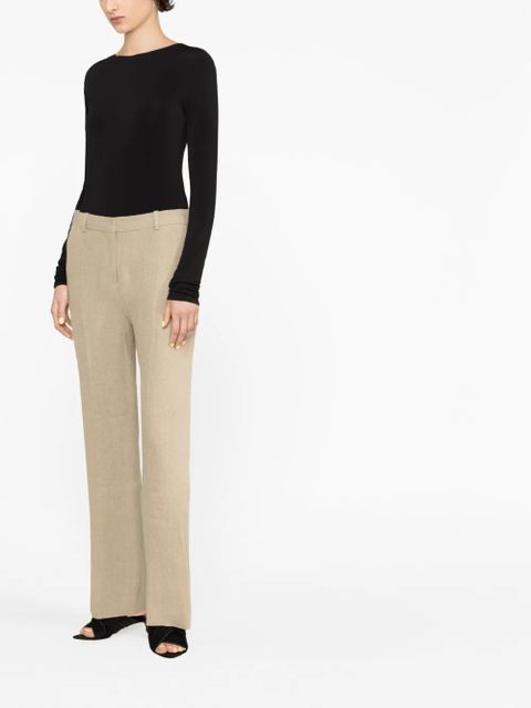 Jil Sander open-back long-sleeved bodysuit - Black