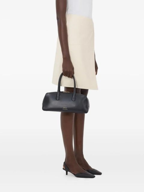 LouLou de Saison Gora asymmetric wrap midi skirt - Neutrals