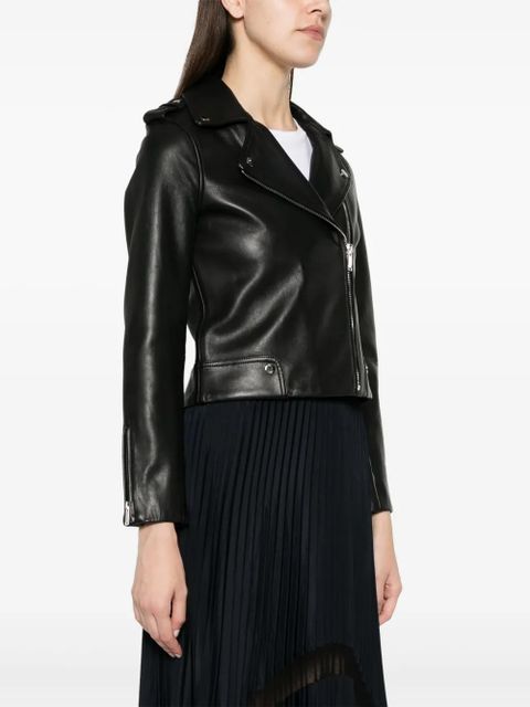 Claudie Pierlot leather biker jacket - Black