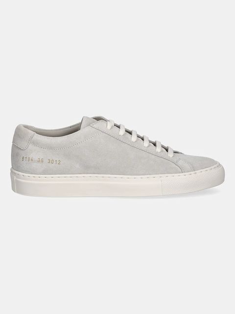 Common Projects sneakersy nubukowe Achilles Contrast damskie kolor szary 6184 - zdjęcie produktu nr 2