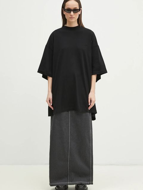 adidas Originals spódnica bawełniana Aop Maxi Skirt kolor szary maxi prosta JJ3142