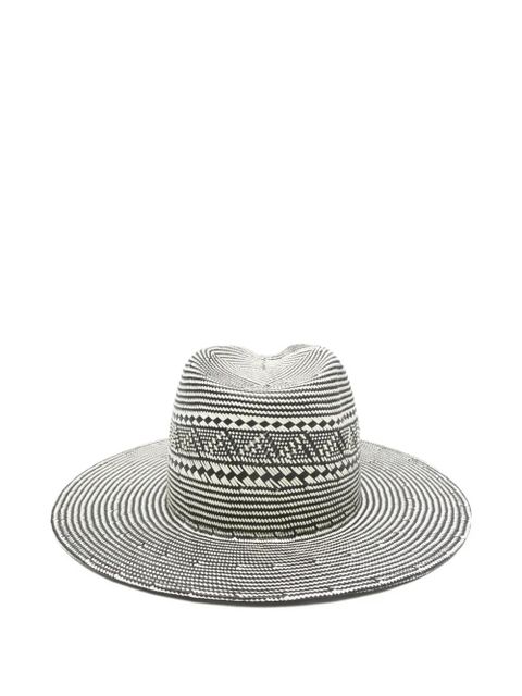Ruslan Baginskiy patterned logo-detail hat - White