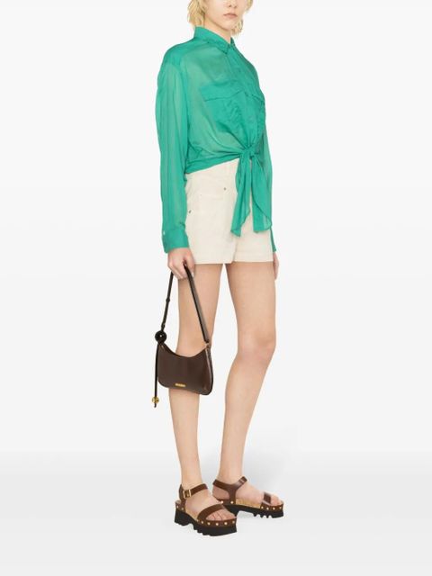 MARANT ÉTOILE Nath organic cotton shirt - Green