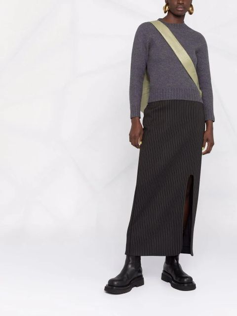 Jil Sander knitted long-sleeve wool jumper - Grey - zdjęcie produktu nr 2