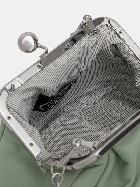 Weekend Max Mara torebka skórzana PRATI kolor zielony 2615511164600