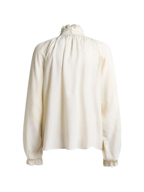 ETRO jacquard-scarf blouse - Neutrals